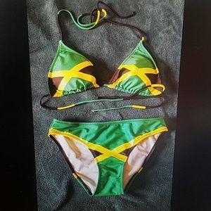 Sexy Jamaican Two Piece bikini swim suit
